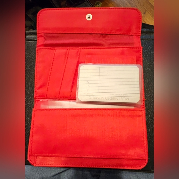 VTG NOS late 1970s/80sMundi's New Vision Red Pleather Wallet - Picture 10 of 16